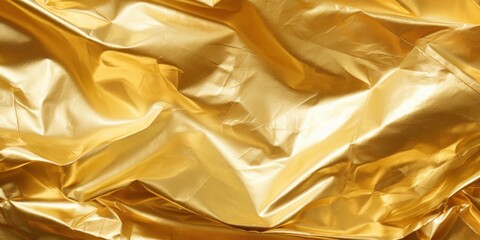 gold foil banner background Aluminum foil background