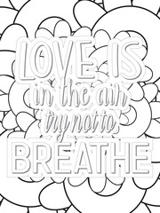 Anti-Valentine's Coloring pages. All these designs are unique Coloring pages for adults and kids. Vector Illustration.