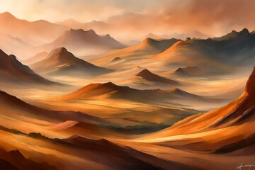 Majestic plateaus painted in earthy tones, a tranquil symphony captured by a patient lens.