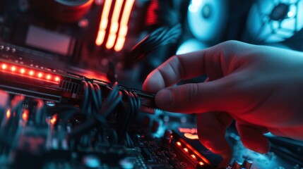 repairing a computer, process replacing the components