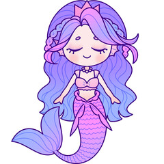Cute mermaid princess 
