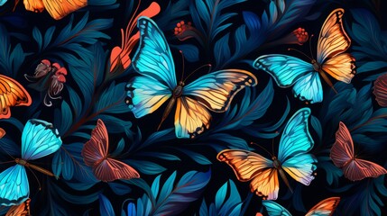 butterfly seamless pattern