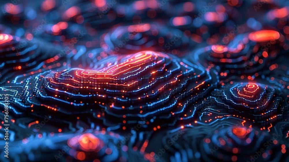 Aufkleber neural circuit and electronic cyber brain in a quantum computing system, artificial intelligence tec