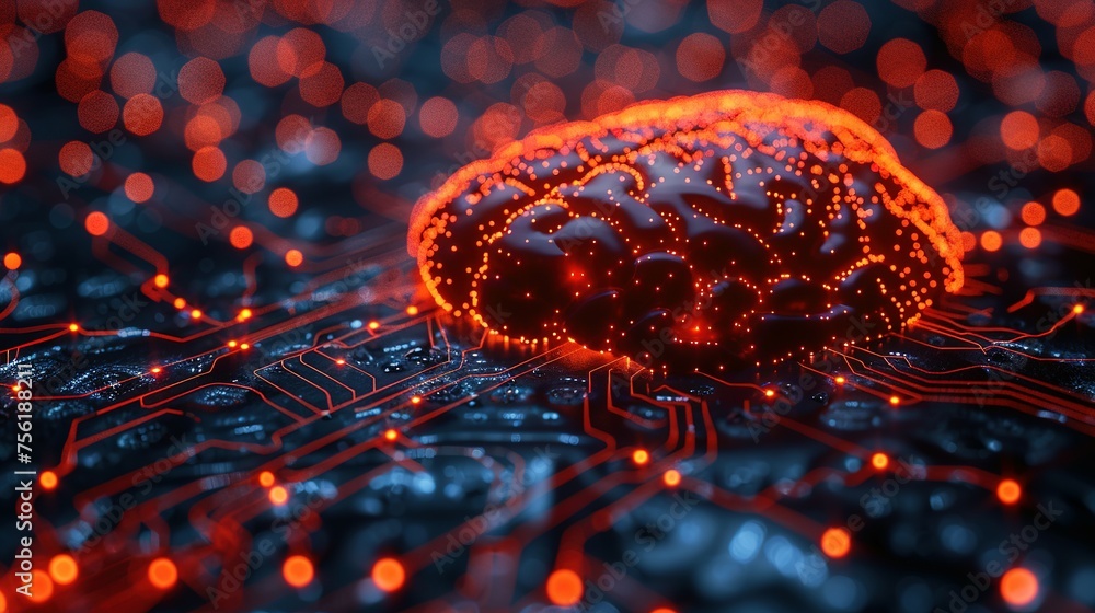 Aufkleber neural circuit and electronic cyber brain in a quantum computing system, artificial intelligence tec