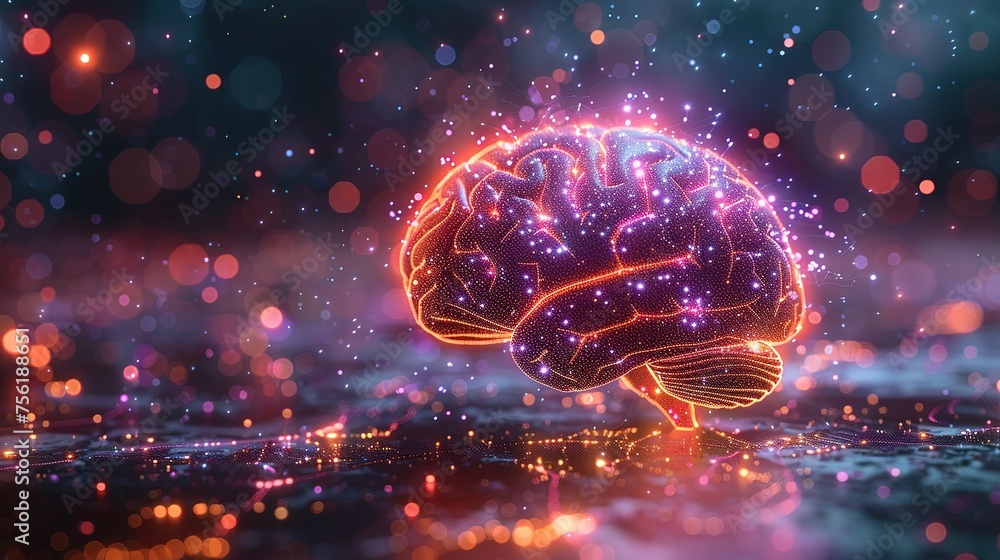 Aufkleber neural circuit and electronic cyber brain in a quantum computing system, artificial intelligence tec