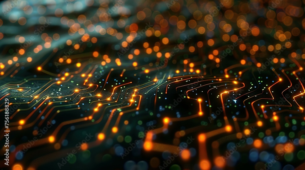 Aufkleber neural circuit and electronic cyber brain in a quantum computing system, artificial intelligence tec