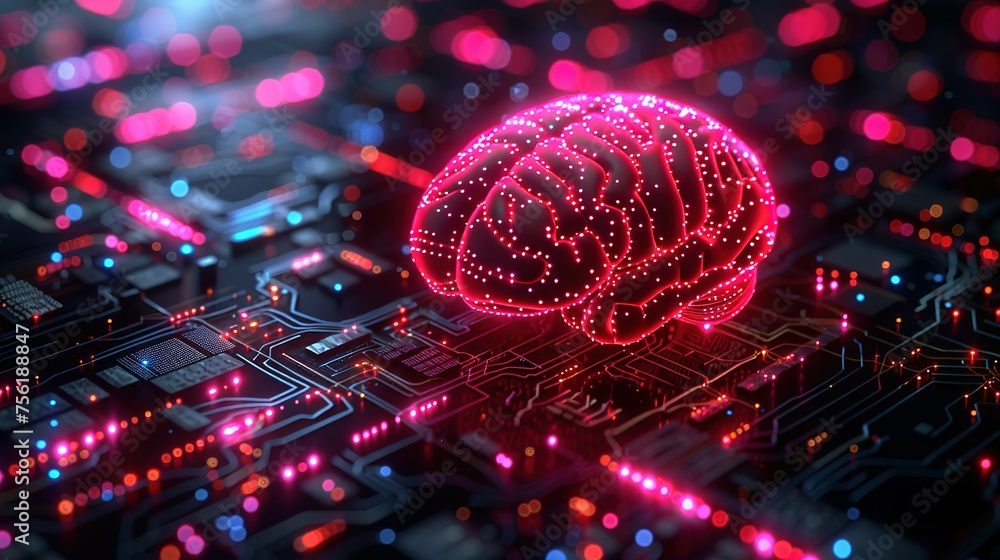 Aufkleber neural circuit and electronic cyber brain in a quantum computing system, artificial intelligence tec