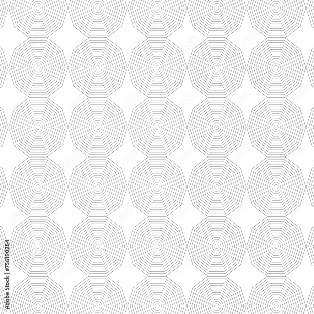 Poster Classic Silver Pattern Design Isolated on White