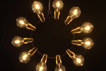 Light bulb for bright ideas concept. Generate AI image