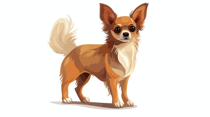 Chihuahua 2 cute on a white background vector illustration
