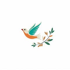 Logo illustration, vector, simple, Bird