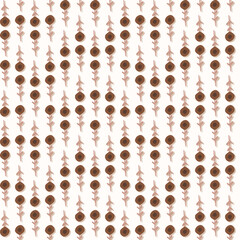 coffee flower beans seamless pattern