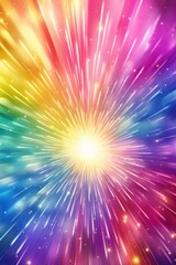 Fototapeta premium Rainbow Light Burst