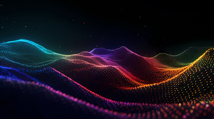 Abstract curve background, dynamic waves