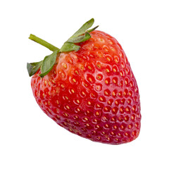 Fresh strawberry isolated on a transparent background