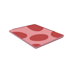 office chair mat cartoon vector illustration