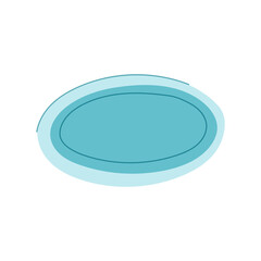 carpet chair mat cartoon vector illustration