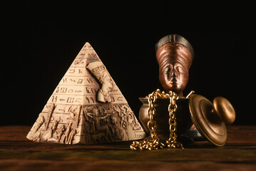 Ancient Egypt concept background. Lost treasure concept.