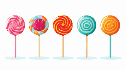 Flat candy  flat vector isolated on white background
