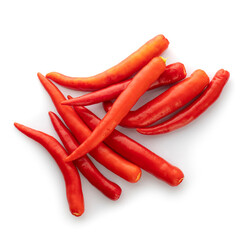 Red chilli pepper isolated on a white background