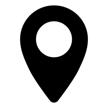 Pin location icon for map and navigation