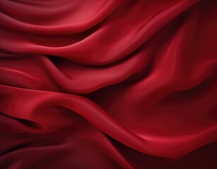 Obraz premium Smooth elegant red silk or satin luxury cloth texture can use as wedding background