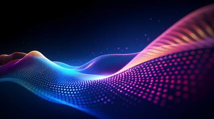 Bright bright curves, abstract curves background