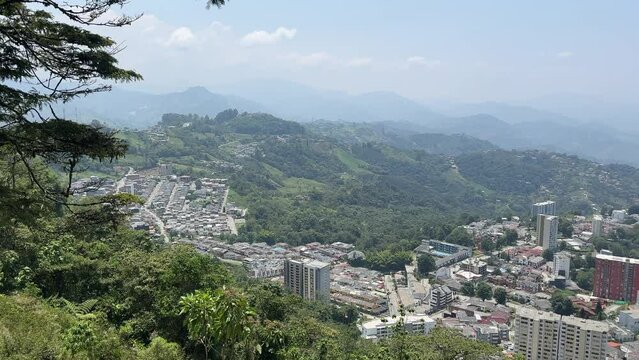 Urban Jungle Amidst Verdant Peaks