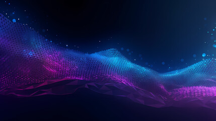 Obraz premium Abstract digital wave technology background