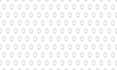 Smartwatch icon pattern on white background. Vector Illustration