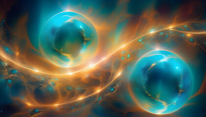 Obraz premium A photo of a nebula in outer space