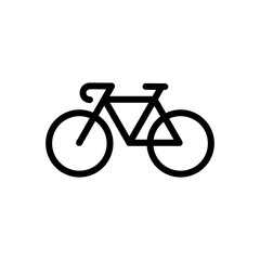 Fototapeta premium bicycle icon vector illustration on white background