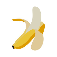 banana isolated on white background