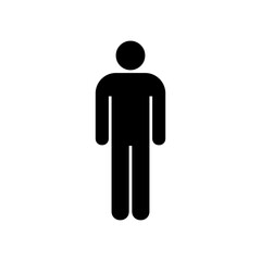 male sign symbol vector for toilet, restroom, and public places