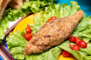Cod fish cake, Portuguese snack