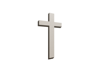 Cross Christian God Religion on White Background, Jesus Church Worship Pray Catholic Grace Christ, Symbols Christ Love Holy Spiritual Hope Peach Victory Spirit Mditation Catholicism Crucifix Trush.
