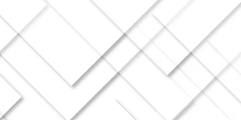 Deurstickers Abstract white background with diamond and triangle shape in modern abstract pattern design .abstract seamless modern white color technology concept geometric white line vector background. © VECTOR GALLERY
