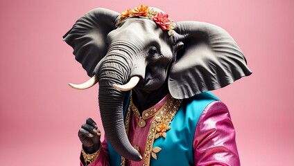 creative animal concept, elephant