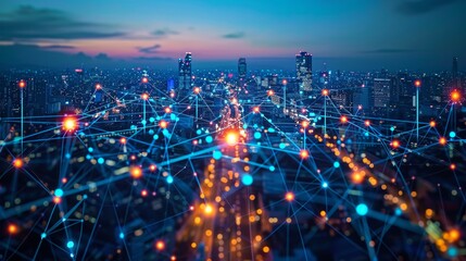 Fototapeta premium A seminar on the impact of 5G technology on remote work