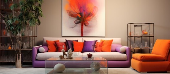 Modern Sofa in Stylish Living Room