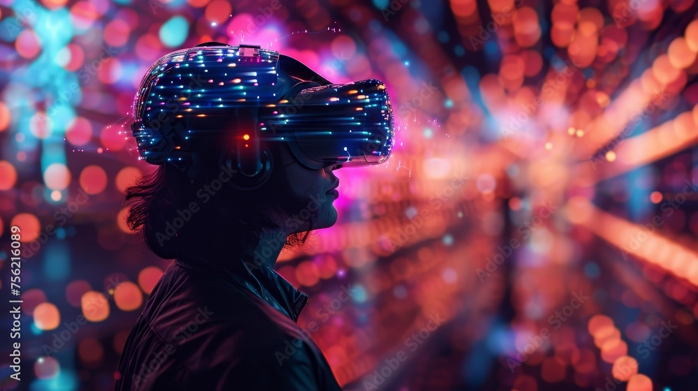 Poster a virtual reality simulation of a 5g network