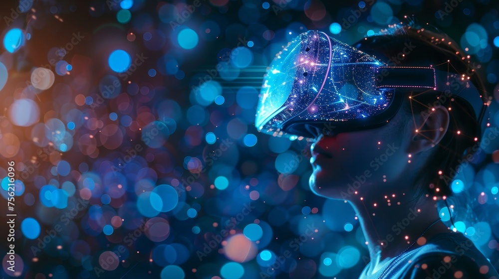 Poster a virtual reality simulation of a 5g network