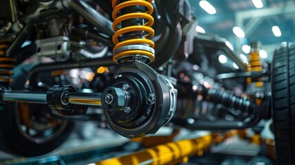 The car's suspension groaned as the rubber joint boot protected the wheels, ensuring a smooth ride over rough terrain.