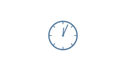 Abstract analog clock icon illustration.