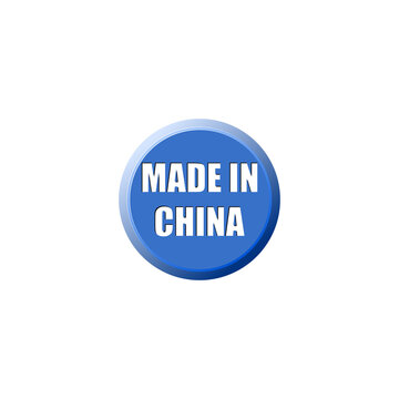 Made in China icon isolated on transparent background