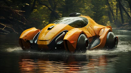 Foto auf Glas Futuristic amphibious vehicles © Anas
