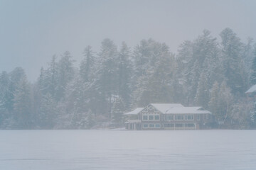 Lake Placid in Winter 2024 - obrazy, fototapety, plakaty