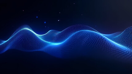 Dynamic waves mesmerizing abstract technology background
