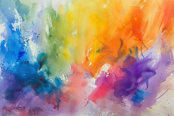 Abstract Watercolor. Essence of Joy