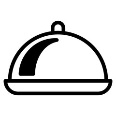 food tray platter plate to serve dish meal restaurant icon